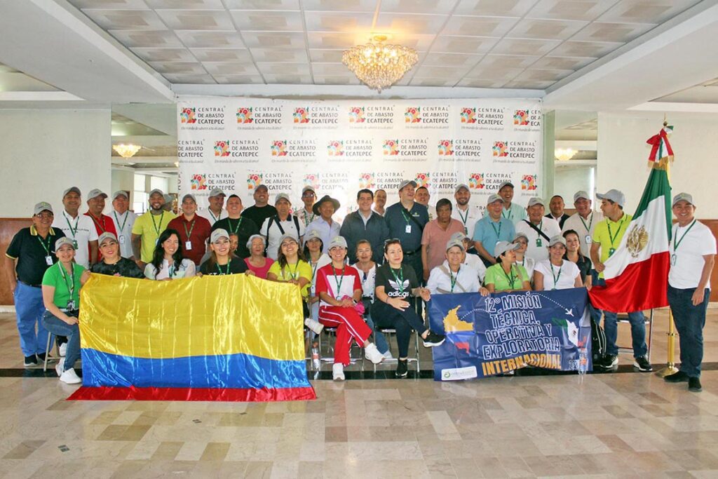 Reciben Misión Comercial de Colombia en la Central de Abasto Ecatepec