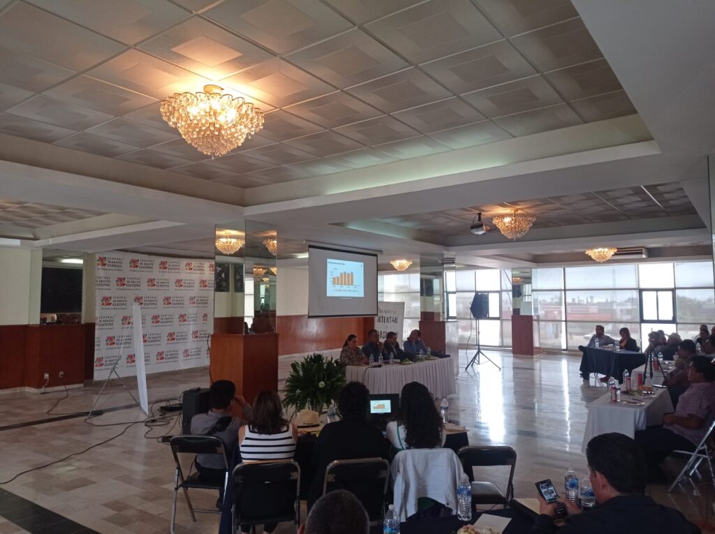 1er informe de actividades en la Central de Abasto Ecatepec
