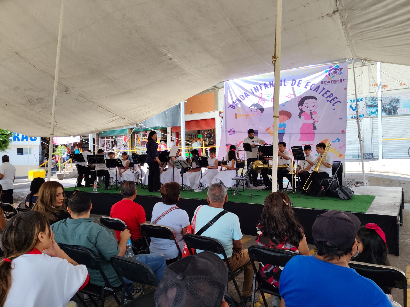 La Banda Infantil de Ecatepec se presenta en la Central