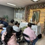 Misa a la Virgen en la Central