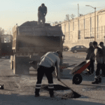 Bacheo en la Central